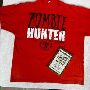 Combo Pack Zombie Hunter T-Shirt US Army Zombie combat training manual